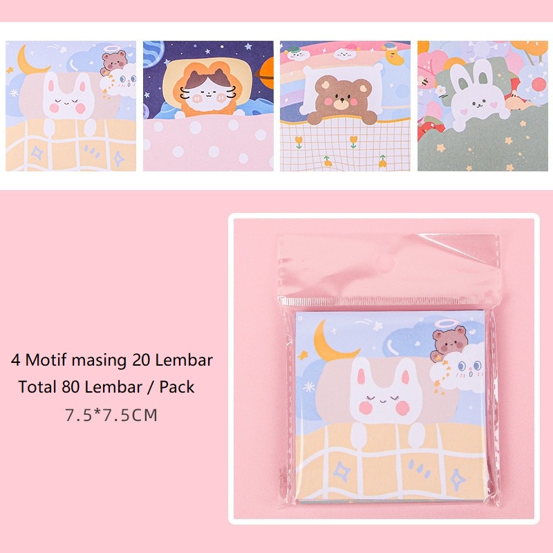 80 Lembar Kertas Memo Sticky Notes OSM-ST0267