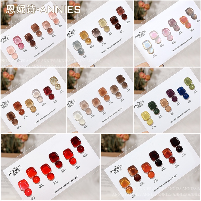 Annies Kutek Gel Set 6 Warna 18ml Set SK