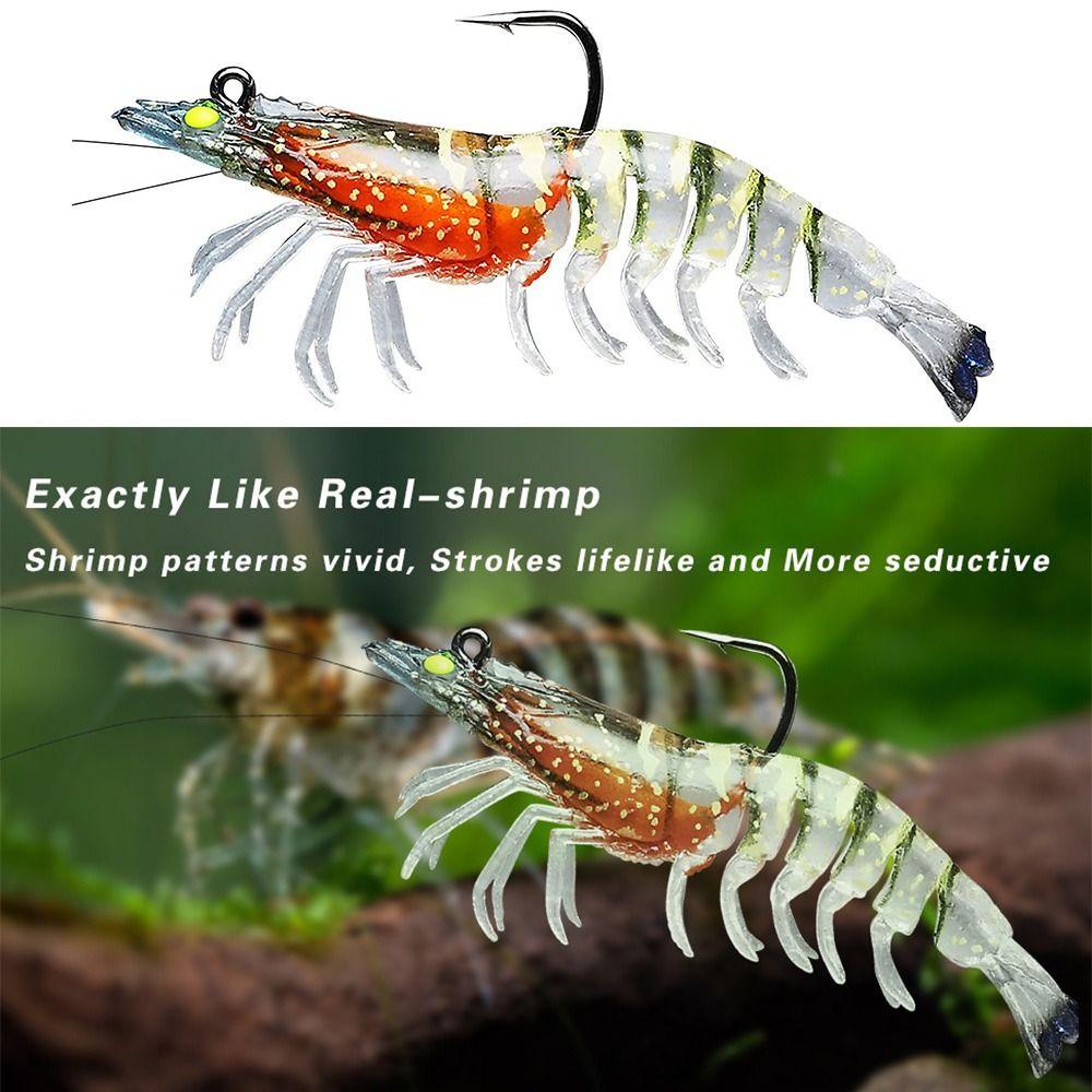 TOP 1pc Umpan Udang 9cm 11.5g /7.5cm 8.8g Cakar Datar/classic Creative Soft Hook Cacing Silikon