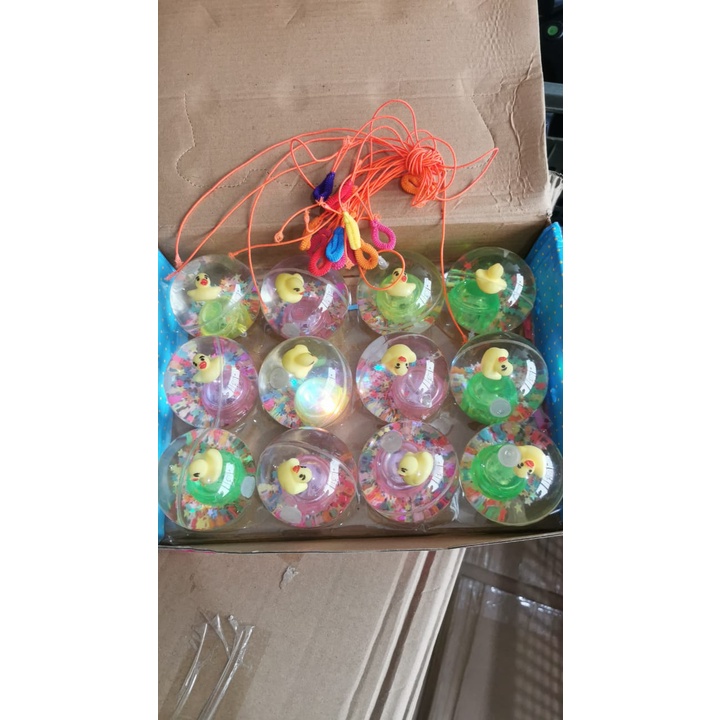 BOLA BEKEL LED NYALA / BOLA karet AIR 65 MM LED FLASH BALL MAINAN ANAK EDUKASI