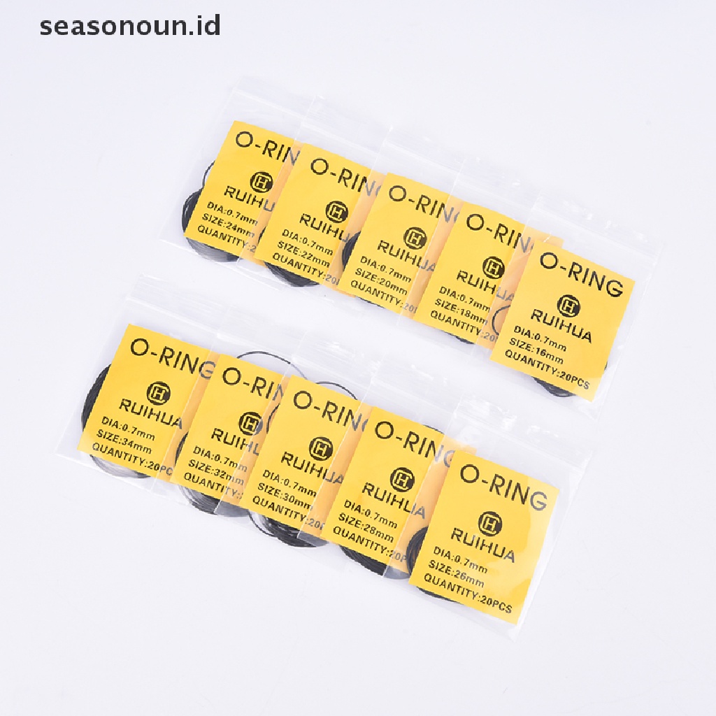 Seasonoun Waterproof 0.5/0.6/0.7mm O-Ring Watch Back Seal Cover Gaskets Alat Perbaikan Jam Tangan.