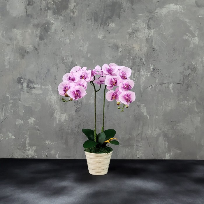 RANGKAIAN BUNGA ARTIFICIAL PREMIUM-BUNGA ANGGREK -BUNGA MEJA-RV422