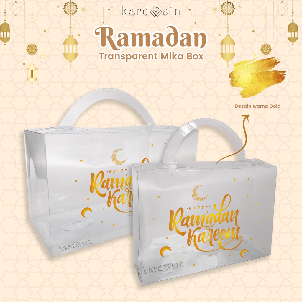 

Promo Ramadhan RAMADAN MIKA BOX HANDLED HANDLE JINJING TRANSPARENT TRANSPARAN BENING GOLD EMAS PVS WINDOW TENTENG RAMADHAN IDUL FITRI IED MUBARAK LEBARAN HARI RAYA TAS KANTONG SOUVENIR