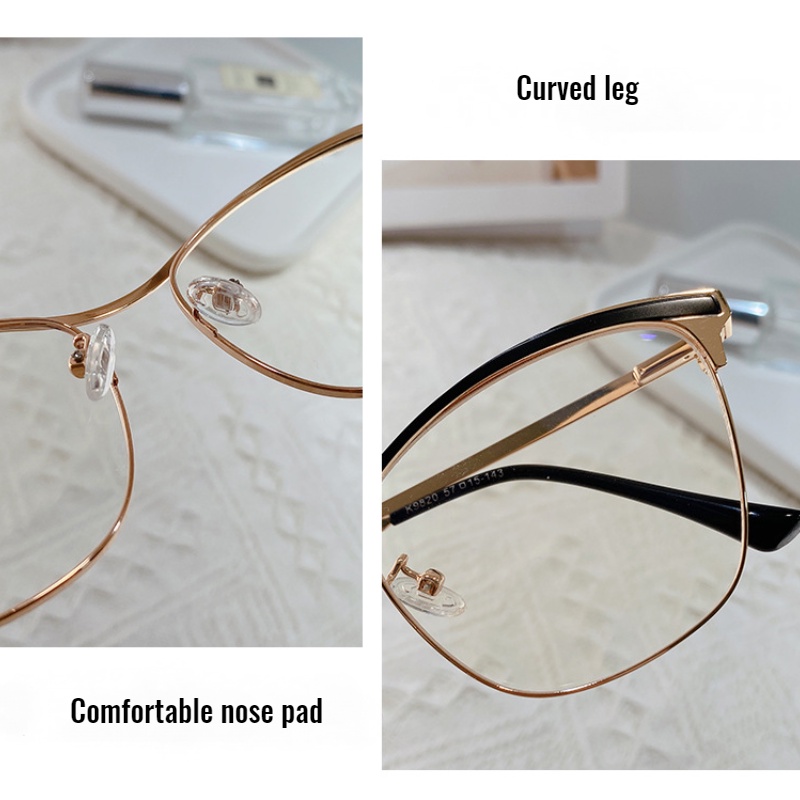 High Quality Kacamata Anti Radiasi Cat Eye Ringan Kacamata Untuk Wanita Pria