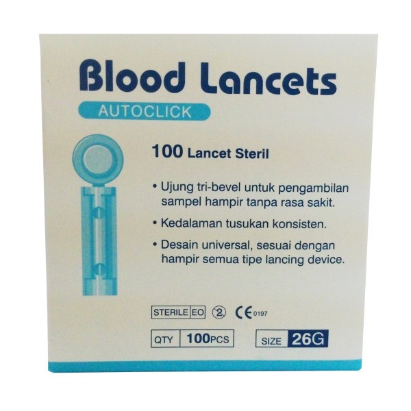 Blood Lancets 26G OneMed box 100pcs