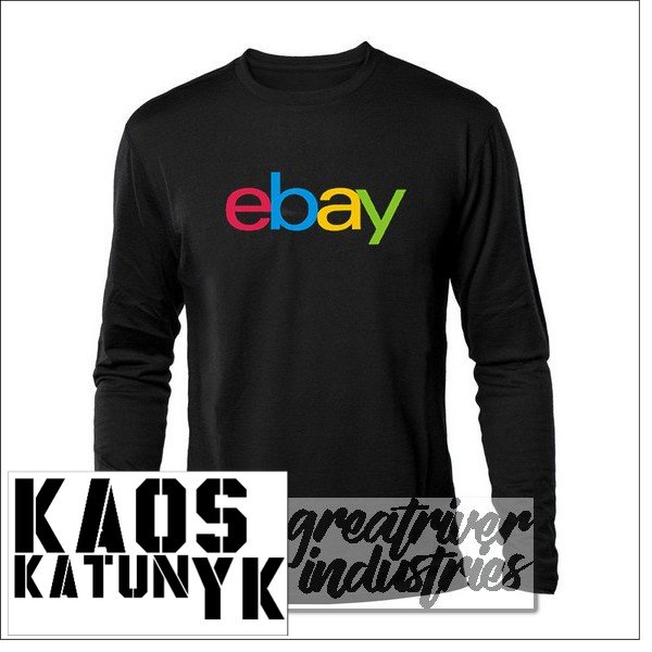 kaos ebay ( lengna panjang ) cotton