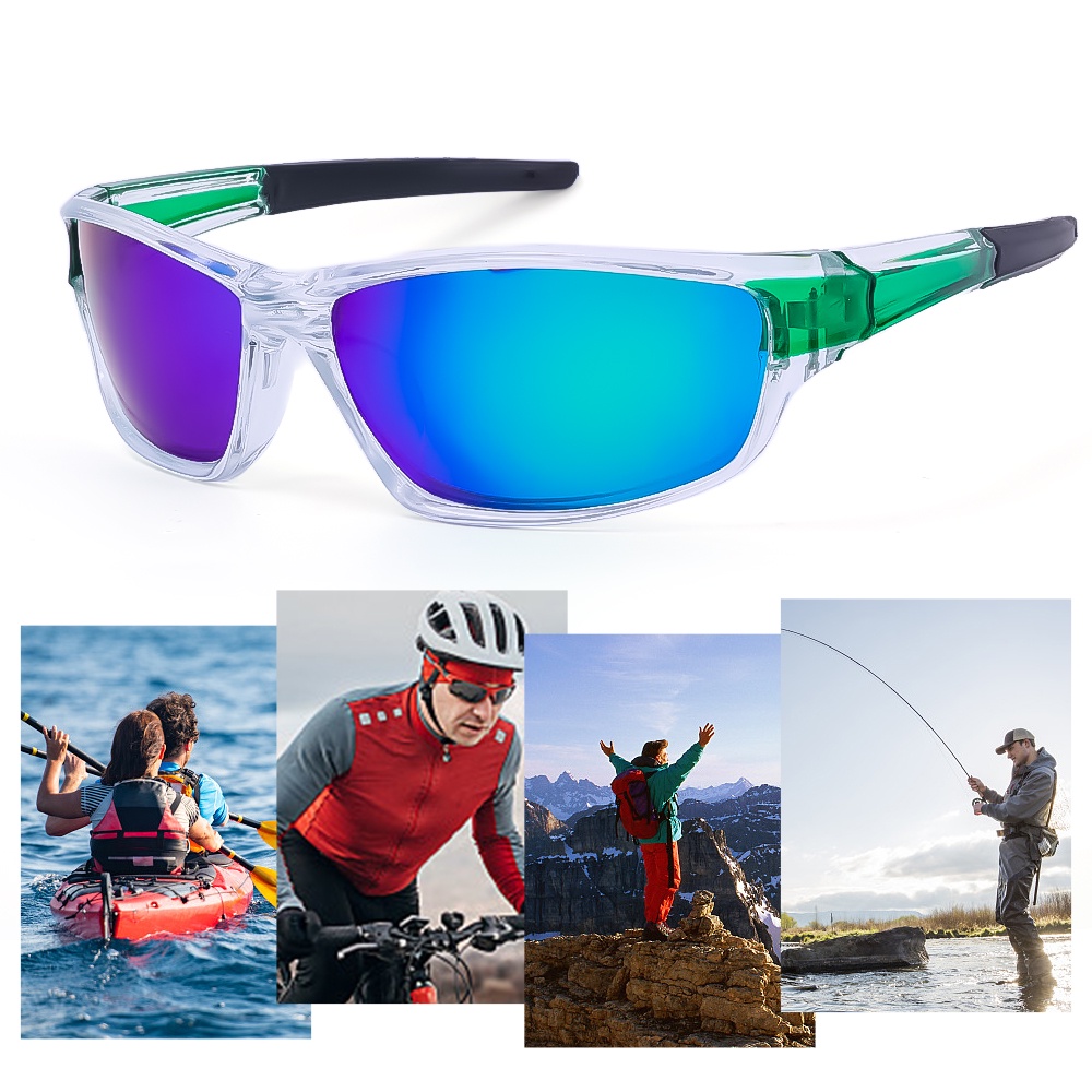 Outdoor Riding Polarized Glasses Pilot Helm Kacamata Olahraga Naik Pelindung Mata Perlindungan UV Sunglasses Safety Moto Windproof Sand Goggle Untuk Moto Scooter ATV Dirt Biker