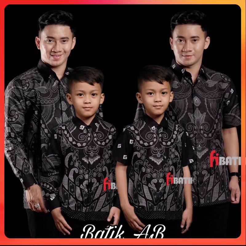 KEMEJA BATIK AYAH DAN ANAK LAKI LAKI LENGAN PANJANG / BATIK FORMAL CASUAL butikdian