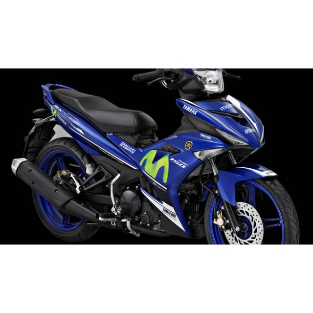 Striping sticker lis body yamaha jupiter mx king 150 thn 2015 2016 biru movistar