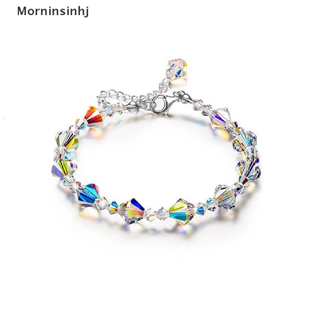 Mornin Gelang Crystals Hadiah Wanita Lampu Perhiasan Sparkling Aurora Borealis Jewelry id