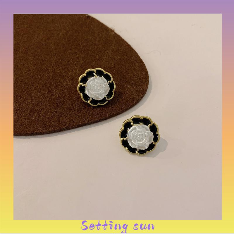 Anting S925 Desain Perak Temperamen Serbaguna Geometris Fashion Sederhana TN