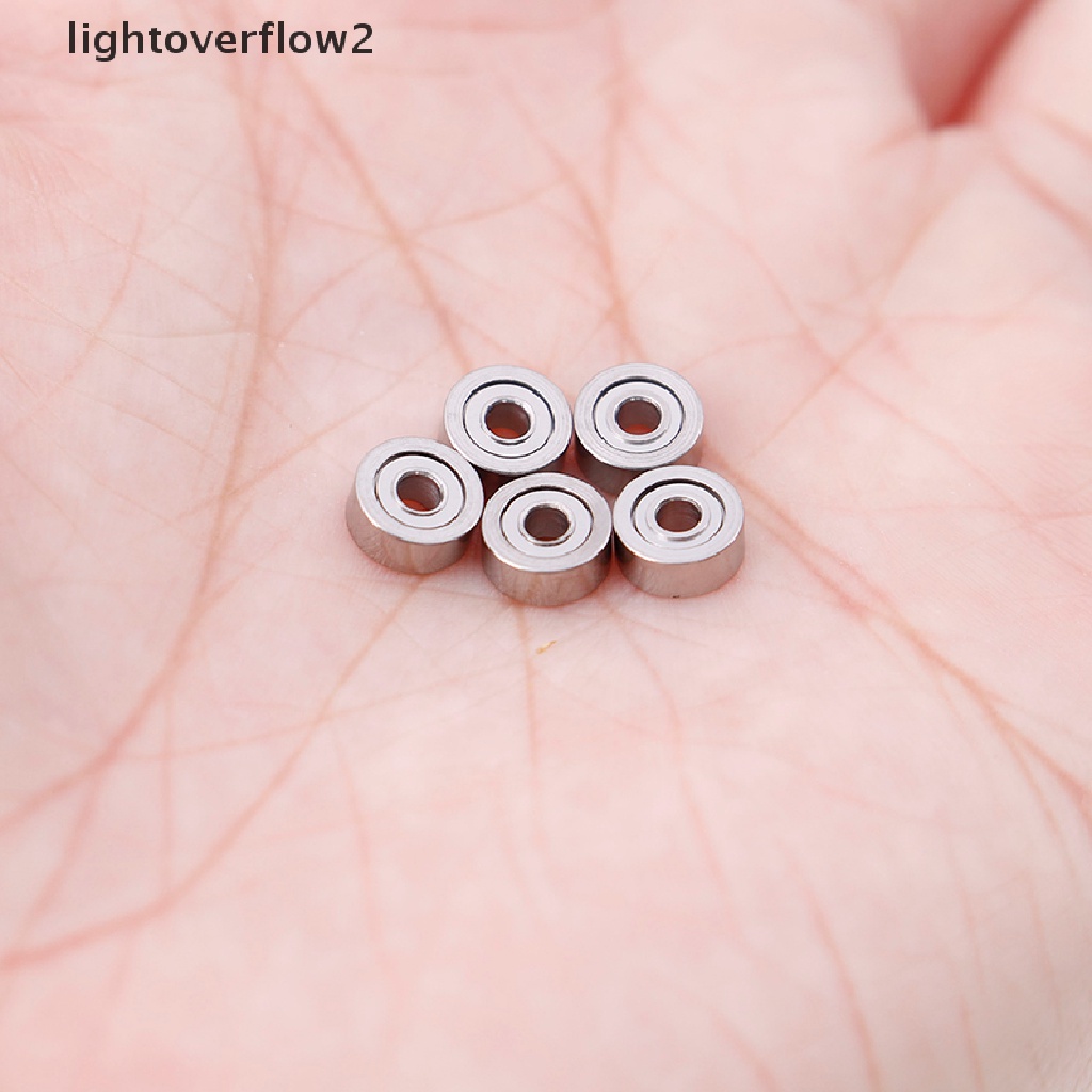 [lightoverflow2] 10pcs MR62ZZ (2x6x2.5mm) metal Terlindung Presisi Bola Bearing mini Bearing [ID]