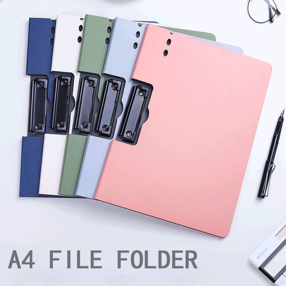 Pineapple A4 File Folder Portable Horizontal Untuk Pelajar Penyimpanan Data Klip Tulisan Splint Board