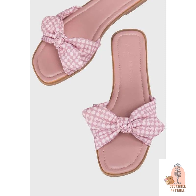 𝙋𝙍𝙀𝙇𝙊𝙑𝙀𝘿 (Defect) Milliot & Co Disney Mickey The One & Only Open Toe Sandals Pink Slides