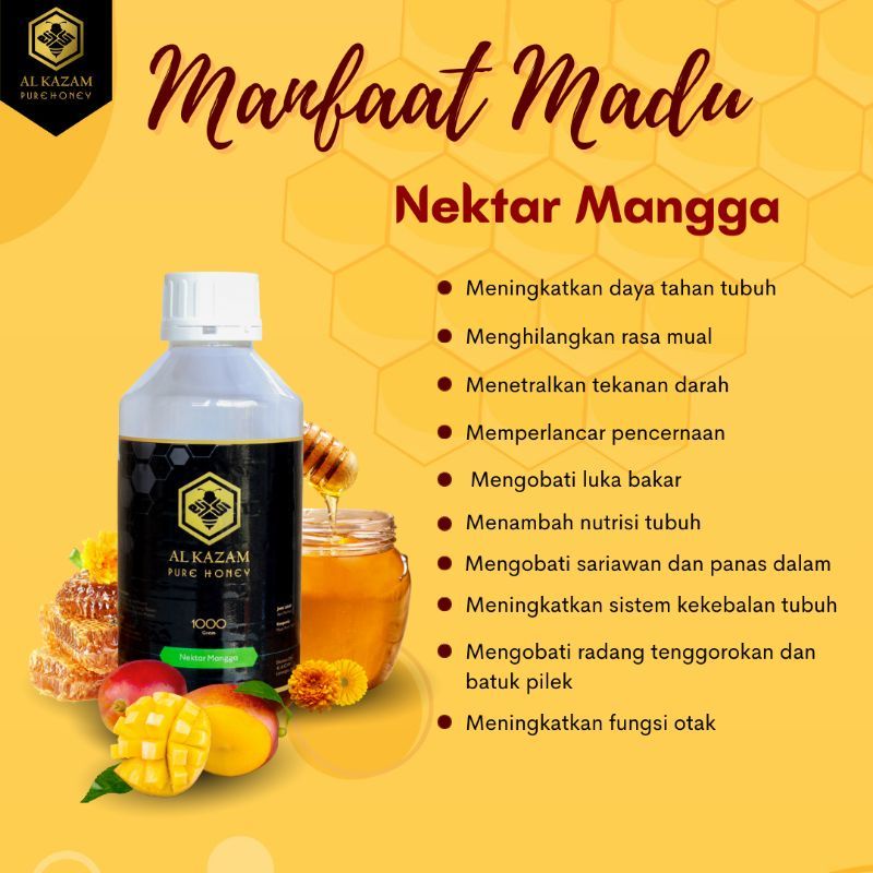 

Madu Murni Al Kazam - Madu Asli Murni Pure Raw Honey Fresh Mentah Al Kazam Akasia Carpa