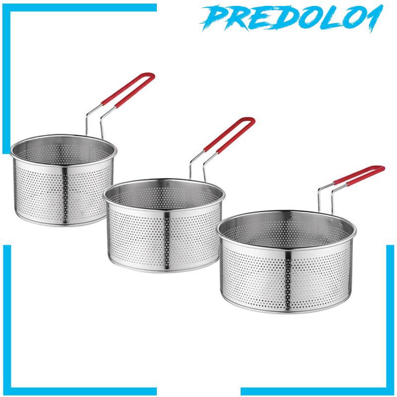 [Predolo1] Keranjang Penggoreng Alat Dapur Mesh Basket Colander Untuk Restoran