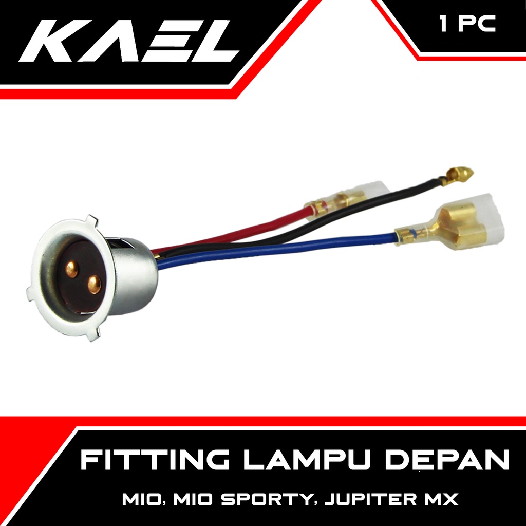 Fitting Lampu Depan Mio &amp; Mio Sporty &amp; Jupiter MX Fiting Piting Cop Socket Soket