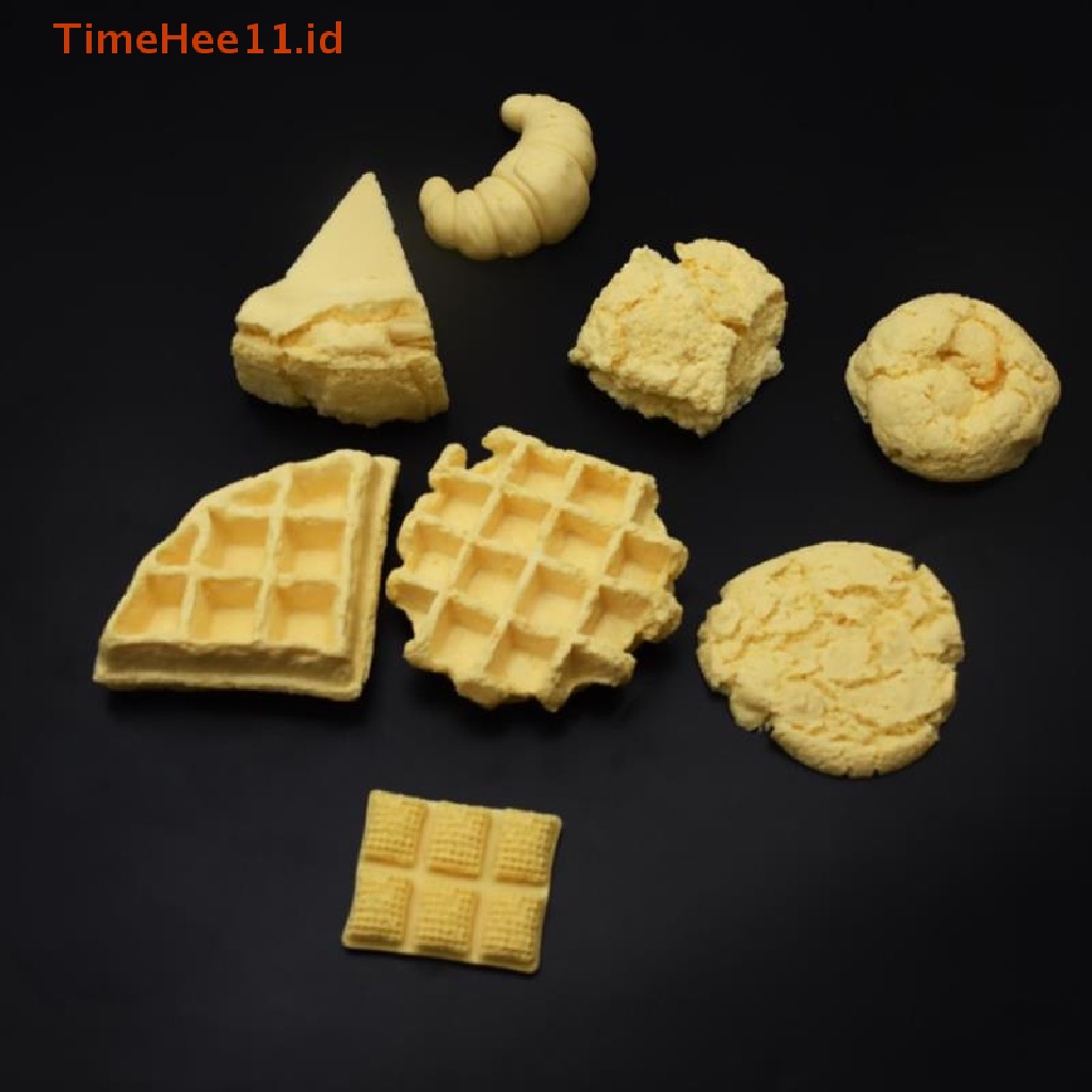 Timehee Cetakan Silikon Waffle Besar Cookies Croissant Donat Buah Bentuk Daun ID