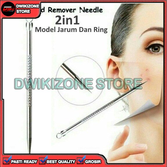 [DZS ID] PINSET ALAT PENCETAN KOMEDO JERAWAT 2 IN 1 FACIAL BLACKHEAD REMOVED