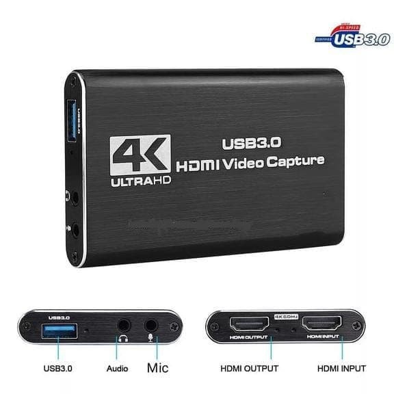 USB 3.0 VIDEO HDMI CAPTURE INPUT 4K 2K FHD REC FULL HD STREAMING murah