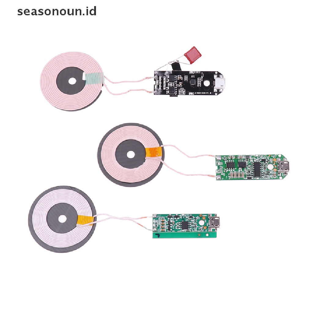 Seasonoun5 /10 /15w Modul Charger Nirkabel Cepat Pemancar PCBA Papan Sirkuit Coil Pad.