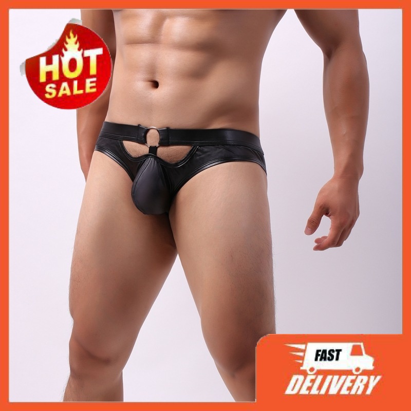 JA430. Jockstrap Pria Kulit Sintetik. Leather Synthetic Jockstrap.
