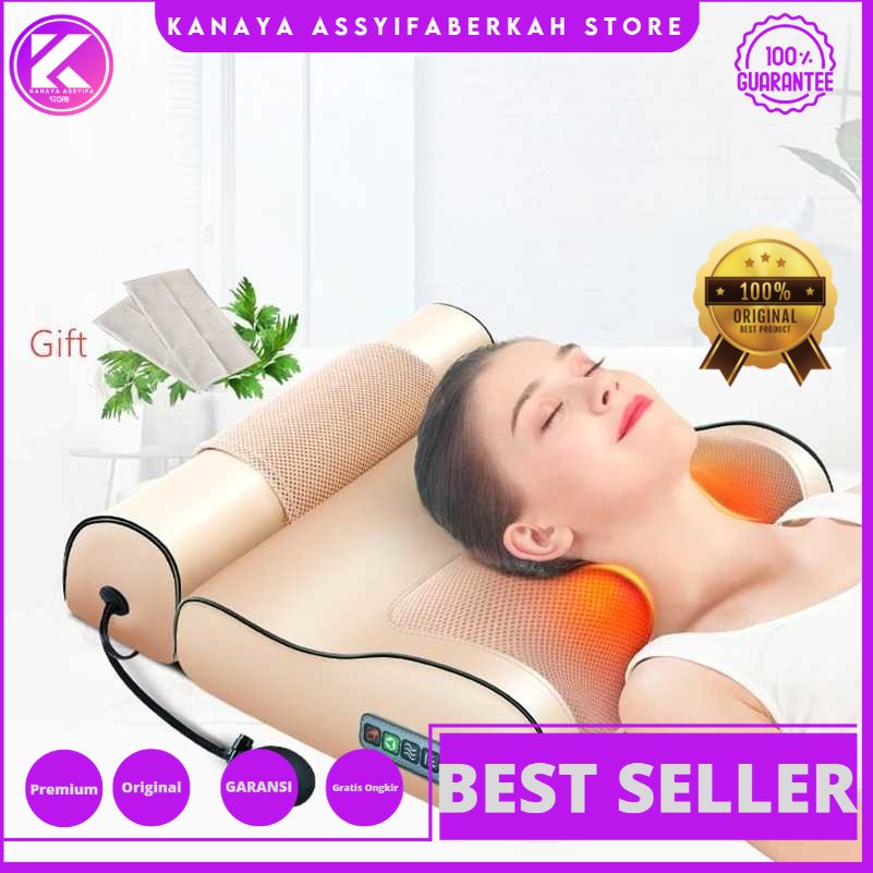 Jinkairui Bantal Pijat Leher Infrared Heating Neck Shoulder Massage - YD-088