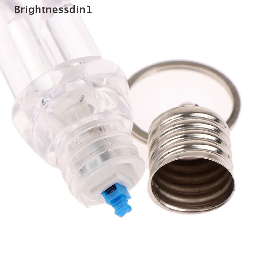 [Brightnessdin1] 2pcs Novelty Lighg Mini LED Light Bulb Keychain Gantungan Kunci Menerangi Butik