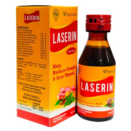 LASERIN SIRUP 110ML,60ML,30ML OBAT BATUK AMPUH UNTUK DEWASA