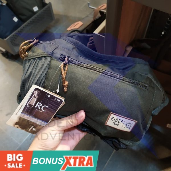 Tas EIGER1989 X Hasten Crossbody Bag 1L 91000 6849 Olive Original Cowok MURAH KEREN AWET