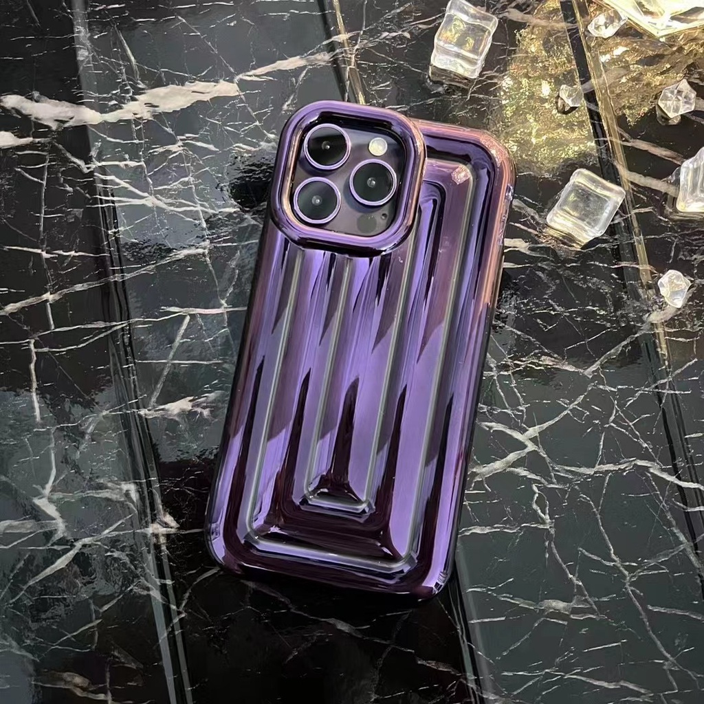 IPHONE Mewah Kreatif 3D Garis shockproof Case Iphone14 Pro Max14Plus Iphone13 12 Pro Max11 Case Tertutup Penuh shockproof Pelindung Penutup Belakang