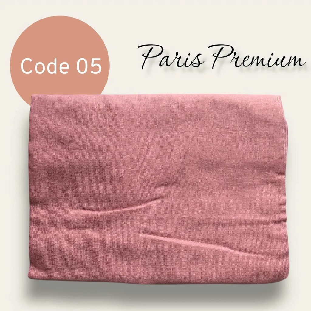 kerudung jilbab segi empat bahan PARIS VOAL PREMIUM anti letoy bisa untuk sekolah warna dusty pink /