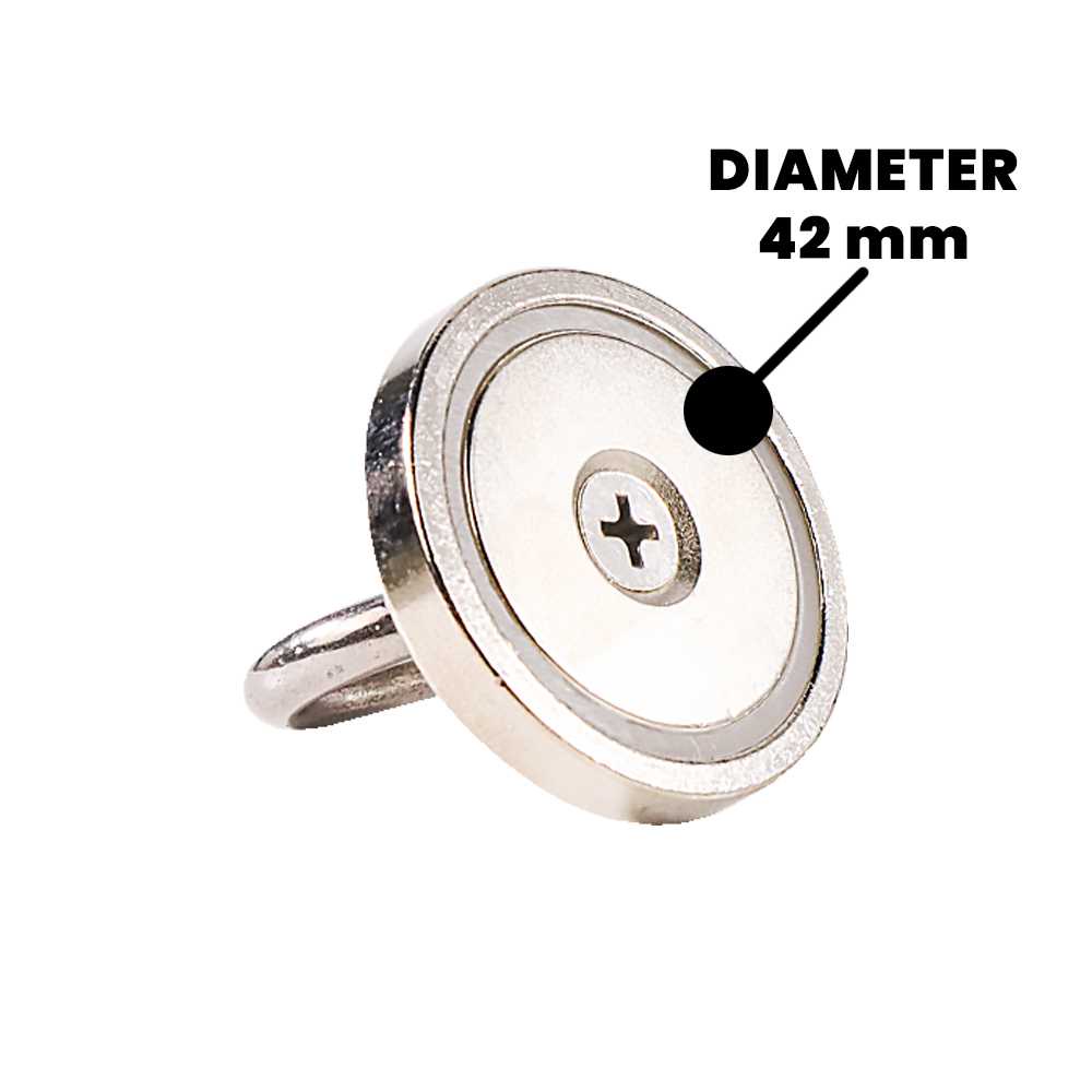 (BISA COD) FTIHSHP LIXIU Magnet Gantungan Round Hook Strong Neodymium 42mm - D42