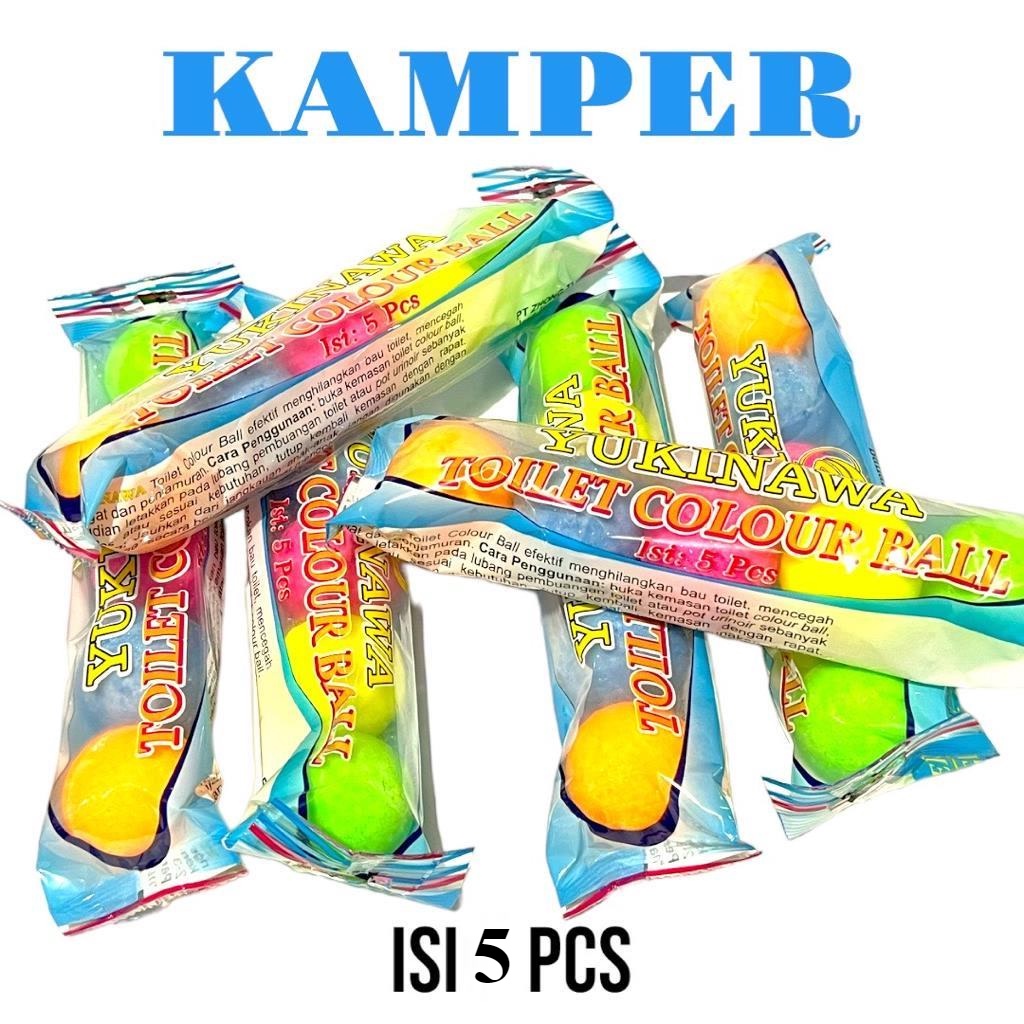 Kamper Barus Yukinawa Toilet Ball Kamper Toilet Warna 1 Pack 5 pcs