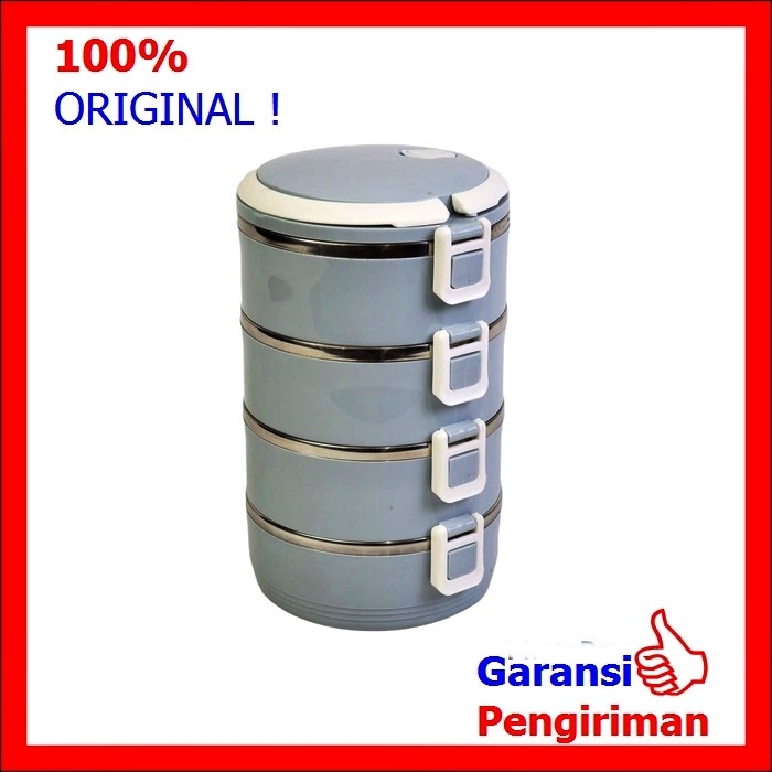 Rantang Susun Premium Outdoor Hampers Cantik Import Food Grade O6L4 Bekal Terbaru Hajatan Portable M