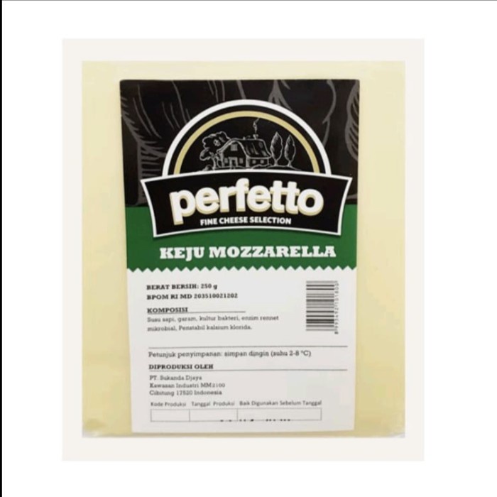 

Best SELLER KEJU PERFETTO MOZARELLA 1 KG ORIGINAL/ MOZARELLA CHEESE PERFETTO HALAL