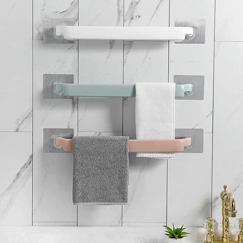 (BISA COD) FTIHSHP Hourong Rak Gantungan Handuk Kamar Mandi Towel Holder 43 CM - E1912