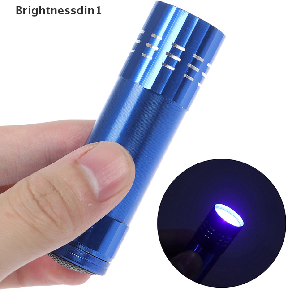 [Brightnessdin1] Nail Droger Mini 9led Dessychg Zaklamp Lampu Uv Draagbare Nail Gel Lamp Butik