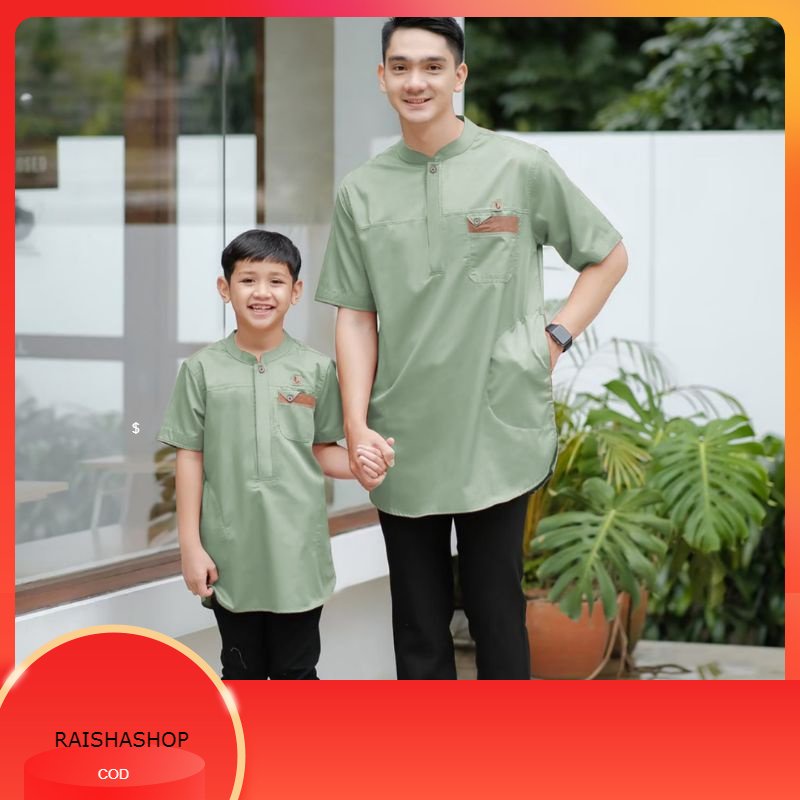 Koko pakistan couple ayah dan anak Hijau Sage