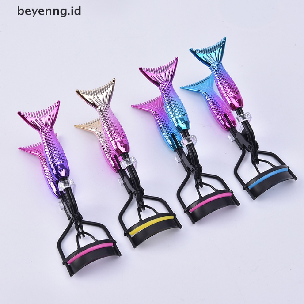 Beyen Sisir Penjepit Bulu Mata Gagang Lengkung Tidak Melukai Bulu Mata long-lasg curling ID