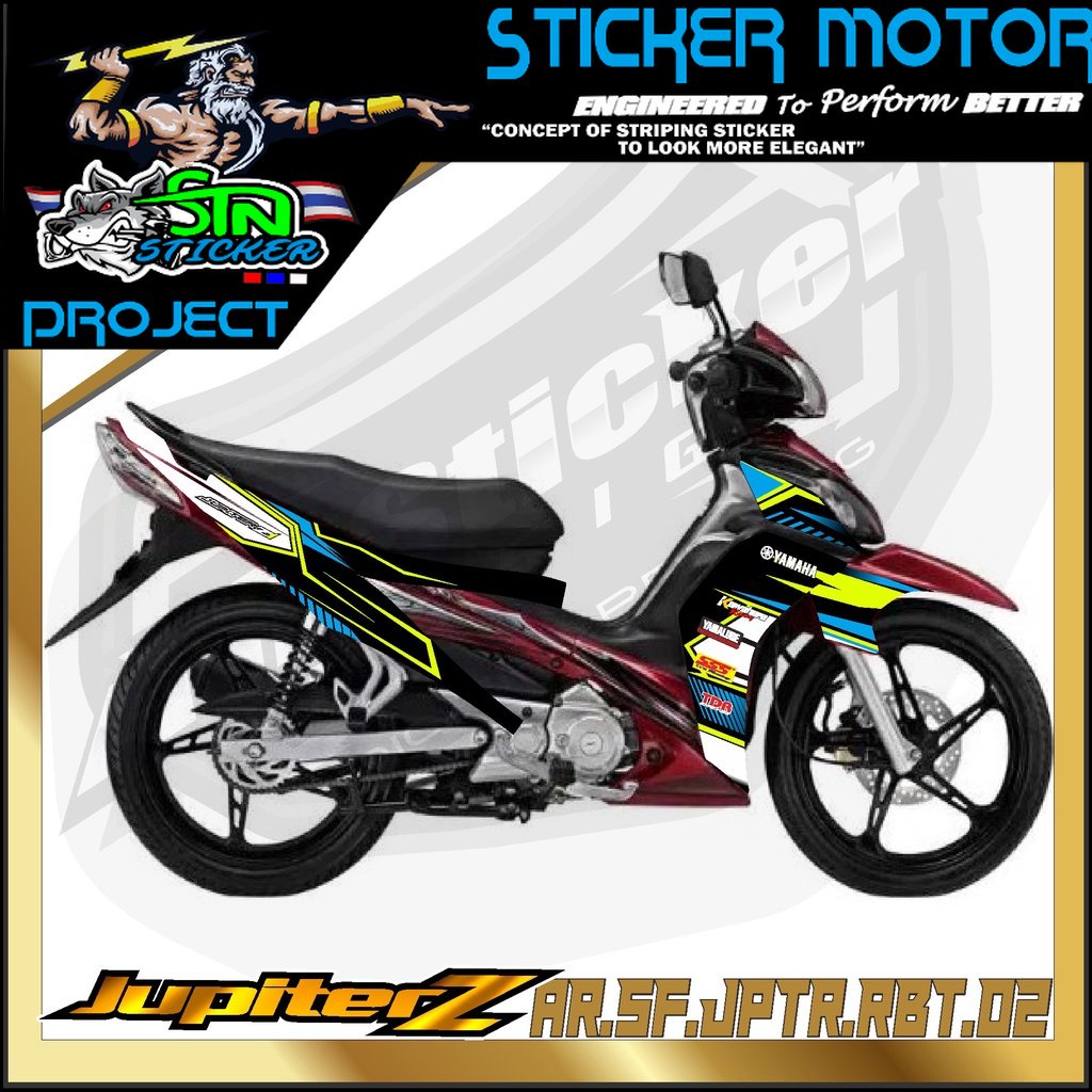 Striping Stiker Jupiter Z - Sticker Motor JUPITER Z BURHAN Lis Variasi Hologram AR 02