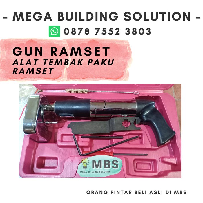 Gun Ramset / Alat Tembak Paku Baja Ramset / Superfix
