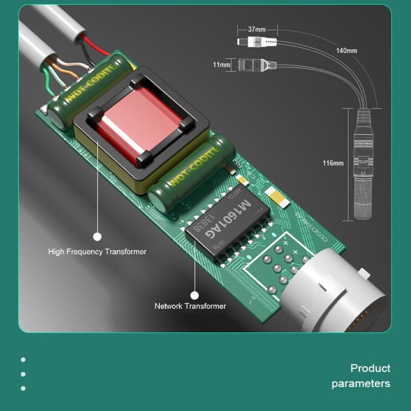 Adapter PoE Splitter zzz 48V Anti Air Skenario Aplikasi Banyak Mudah Digunakan