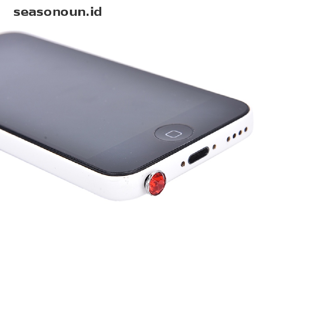 Seasonoun 10X Anti Debu Kristal Cap Earphone Jack Plug Stopper Untuk Ponsel10 * 3.5MM,.