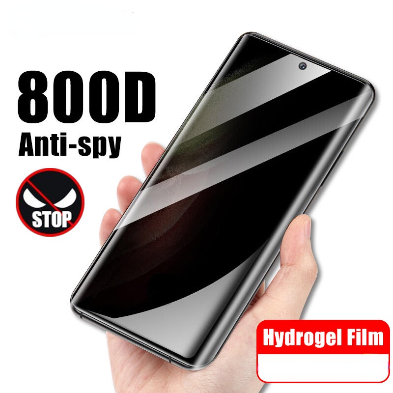 Privasi Soft Hydrogel Film Untuk vivo Y20 Y12S Y15A Y15S Y16 Y19 Y20S Y30 Y35 Y50 Y55S Y77 Y85 Anti Spy Film Pelindung Layar Untuk vivo Z1 Z3X Z5 Z5X Z6 T1X V11 V17 Pro V27e