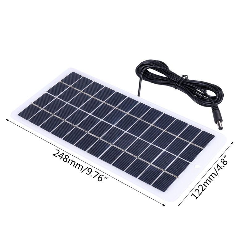 Zzz USB Solar Panel 10W 12V Polysilicon Pengisi Daya Panel Surya Untuk Pompa Lampu Outdoor