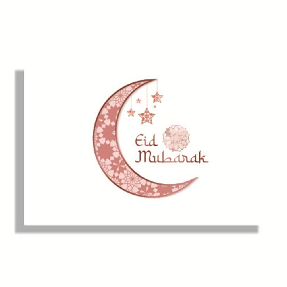 [Elegan] Set Kartu Dan Amplop Lebaran Sahabat Keluarga Kartu Ucapan Islami Bulan Bintang Eid Mubarak Kartu Ramadhan Eid Mubarak Dengan Amplop
