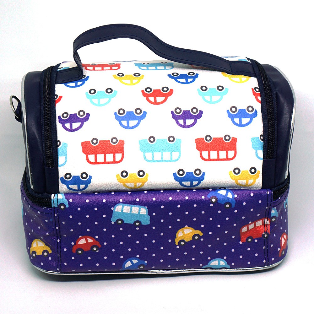 Tas Susun MOTIF Mobil Chibi /Tas Slempang Smiggle /Lunch Bag Susun