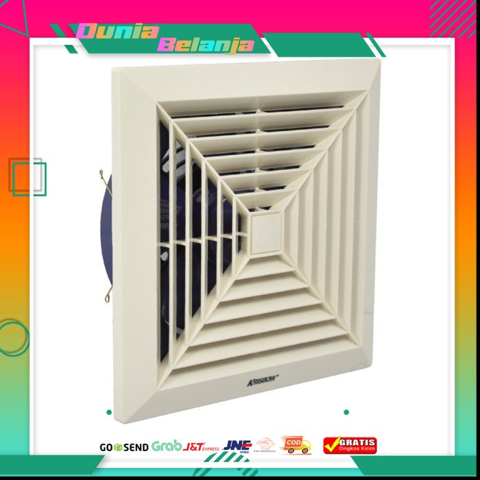 Krisbow Exhaust Fan 10 inci kipas ventilasi kipas sirkulasi udara