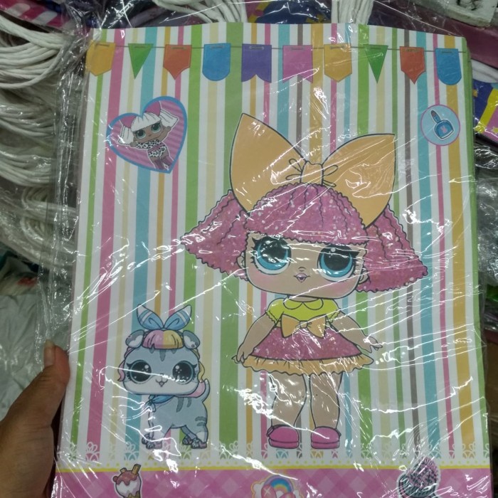

⭐BISA COD⭐ PAPER BAG 26*32*10 LOL PINK